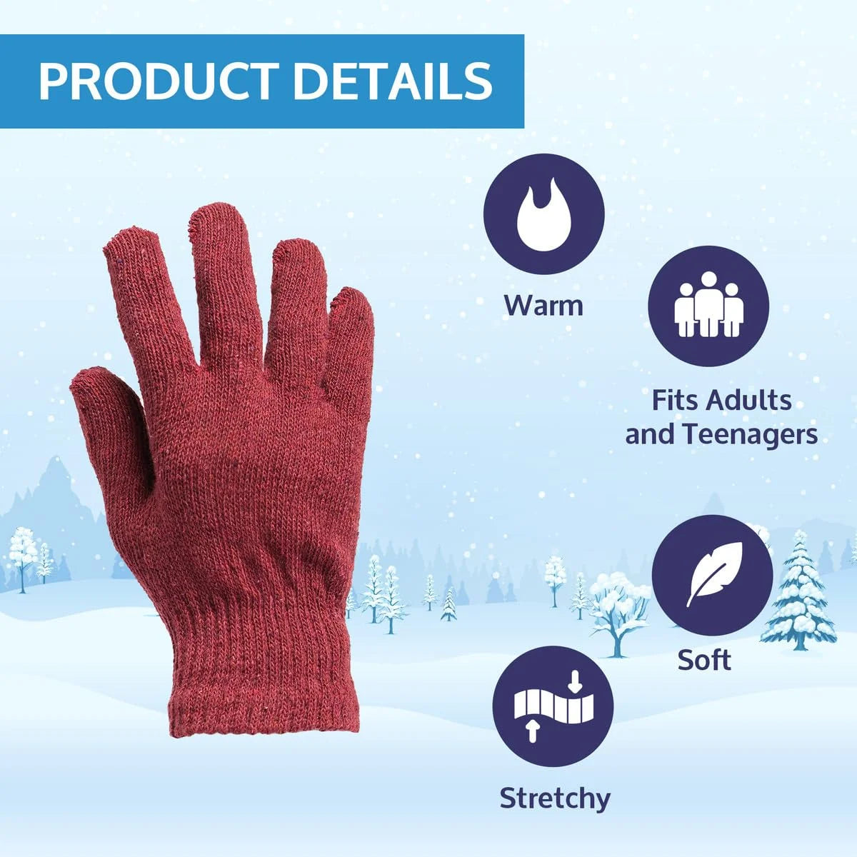 Winter Beanies Wholesale Bulk Cold Weather Adult Unisex Hat & Gloves