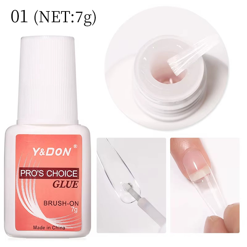 New Fast Drying Nail Glue for Acrylic False Nails 3D Rhinestone Decoration Professional Glue Extension Manicure Adhesive Tools