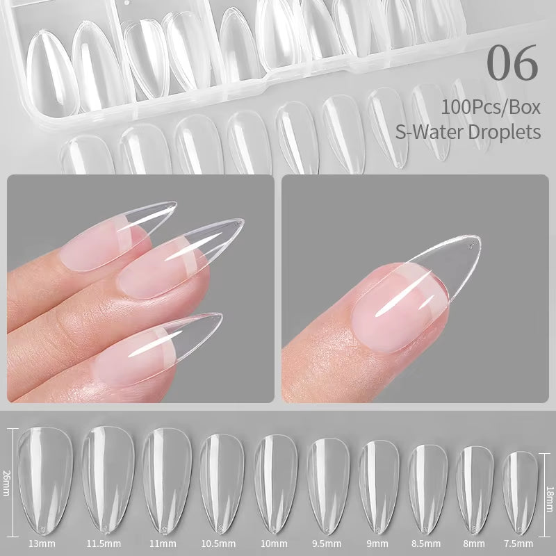 Press on Nail Art False Nails Fake Nails Coffin Gel Nails Extension System Full Cover Short Nail Soft Gel Tips Accessories Tool