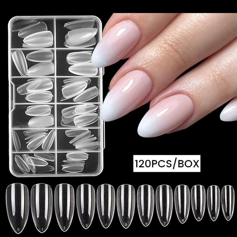 Press on Nail Art False Nails Fake Nails Coffin Gel Nails Extension System Full Cover Short Nail Soft Gel Tips Accessories Tool