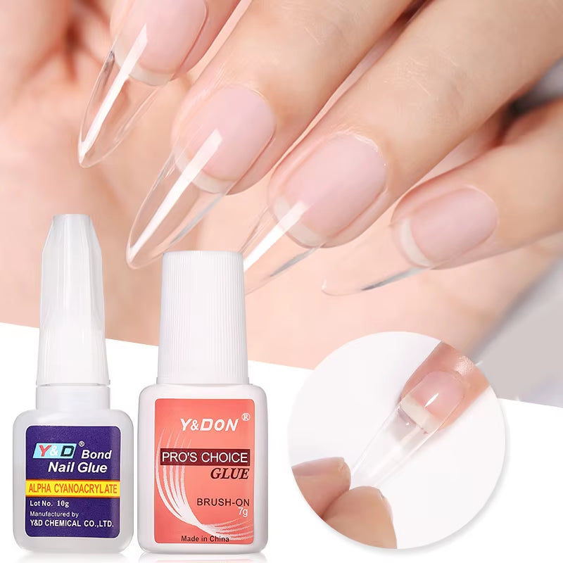 New Fast Drying Nail Glue for Acrylic False Nails 3D Rhinestone Decoration Professional Glue Extension Manicure Adhesive Tools