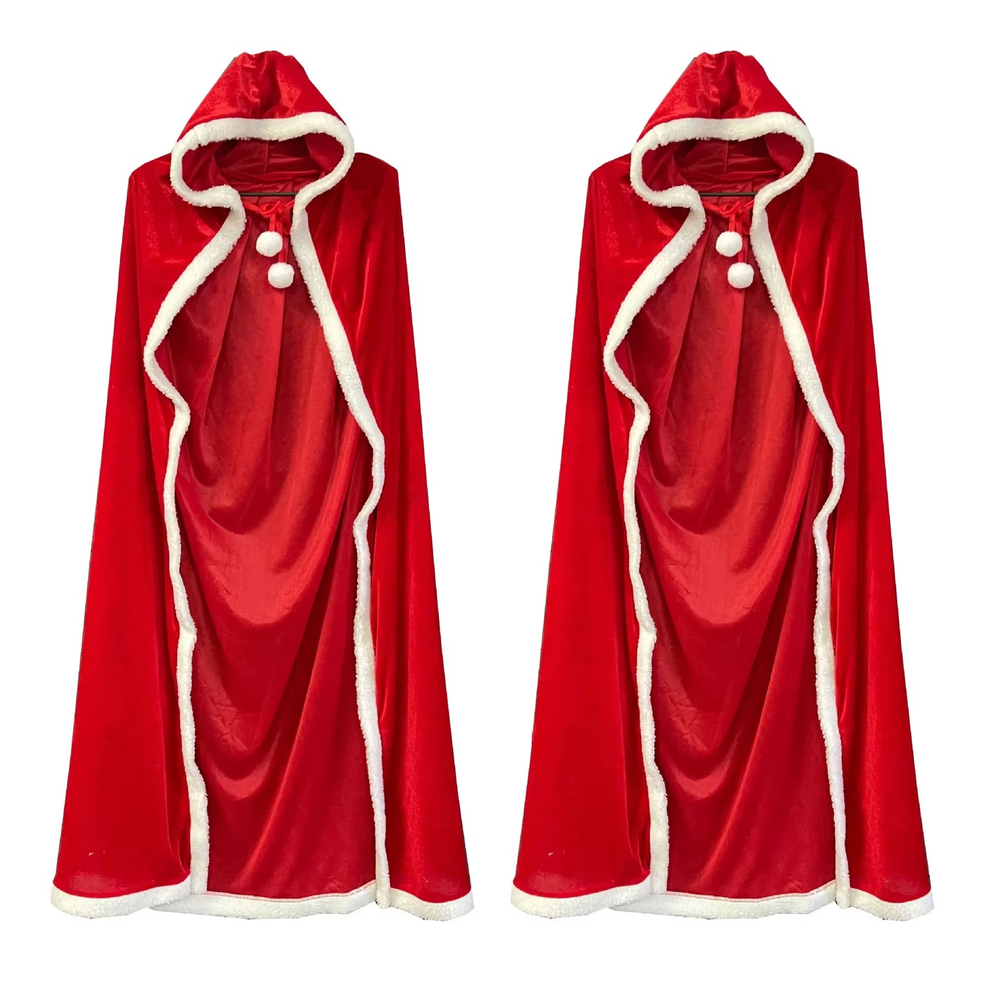 New Christmas Performance Costumes Rave Party Christmas Shawl Cape Winter Christmas Cosplay Costumes Father Christmas Cape