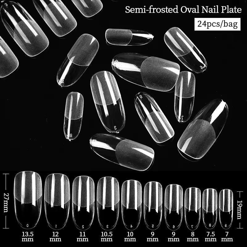 Press on Nail Art False Nails Fake Nails Coffin Gel Nails Extension System Full Cover Short Nail Soft Gel Tips Accessories Tool