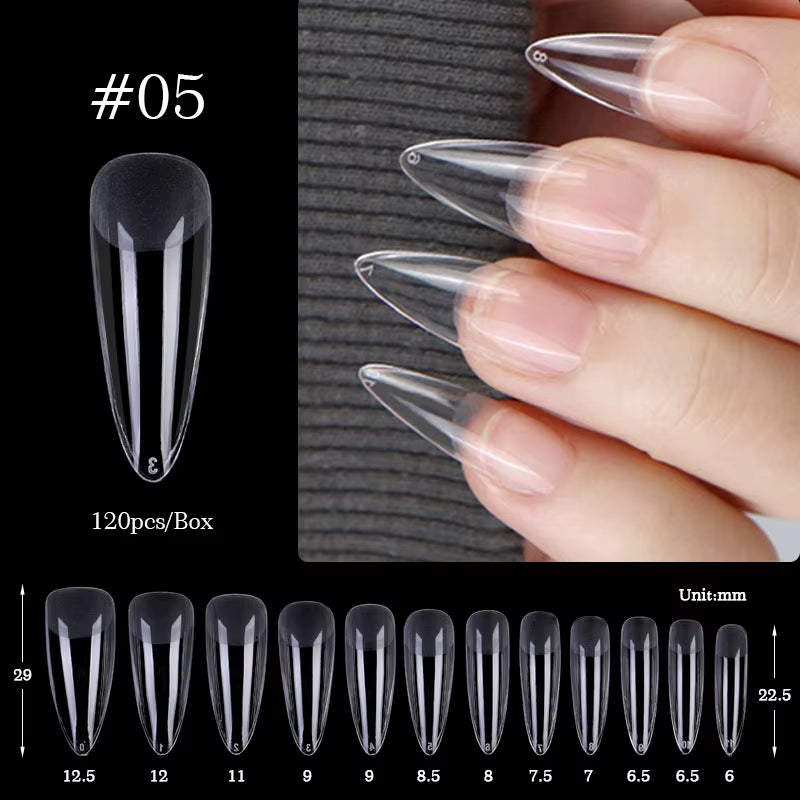 Press on Nail Art False Nails Fake Nails Coffin Gel Nails Extension System Full Cover Short Nail Soft Gel Tips Accessories Tool